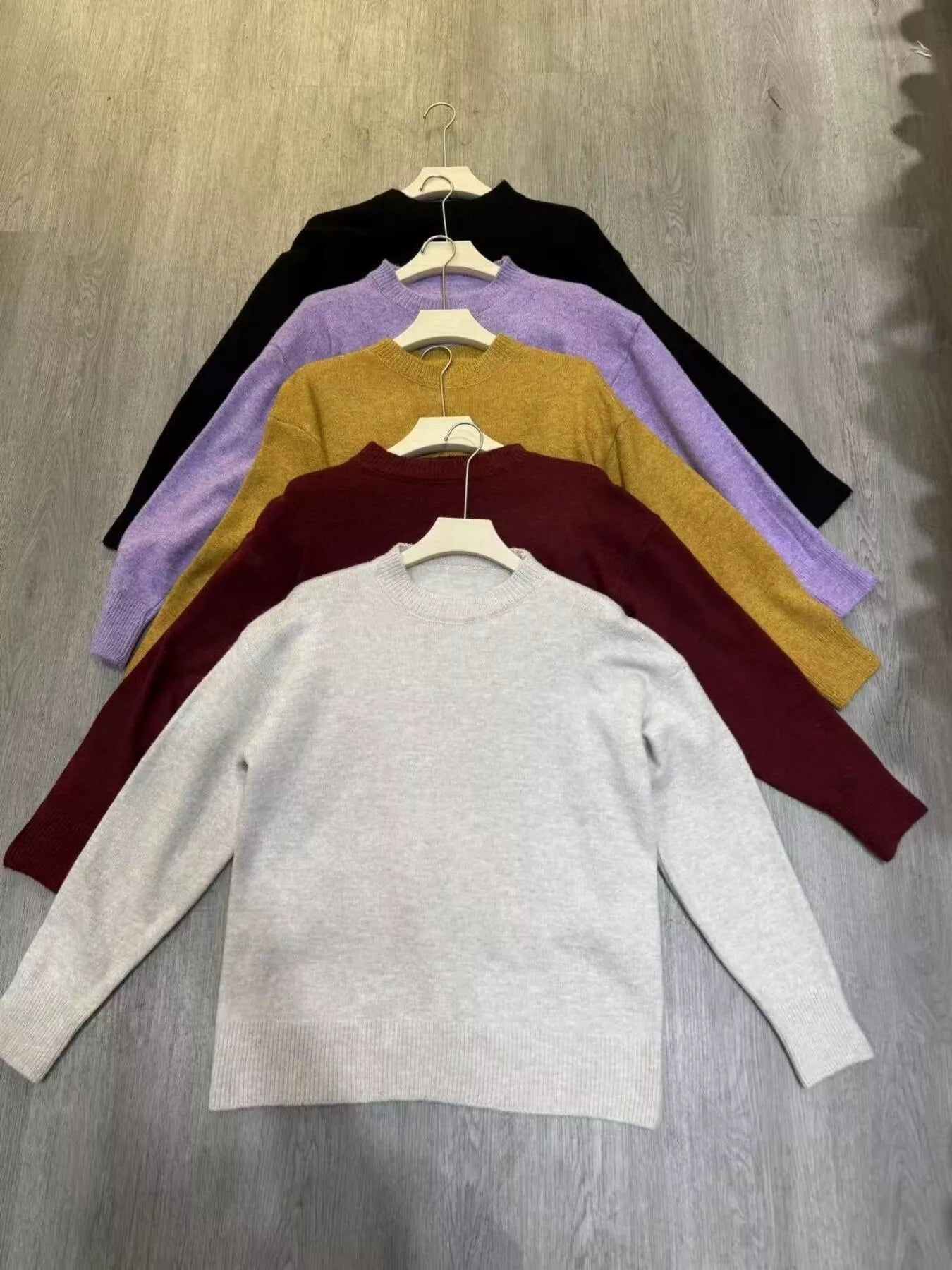 Cozy Knit Round Neck Oversized Sweater - Eaira