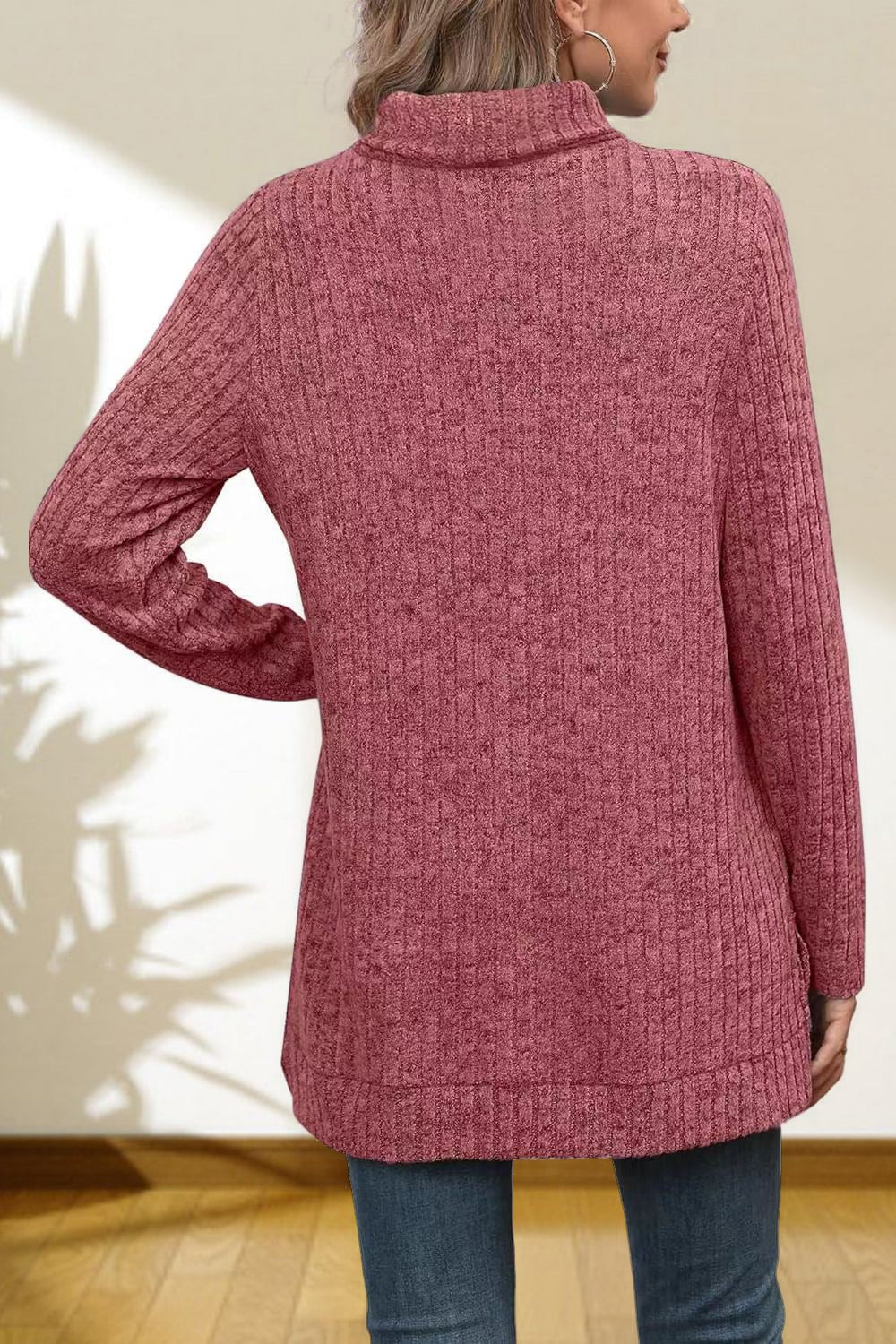 Turtleneck High Low Top - Eaira
