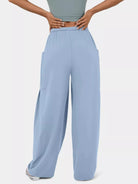 High-Waisted Drawstring Wide-Leg Pants - Eaira