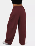 High-Waisted Drawstring Wide-Leg Pants - Eaira