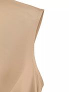 Satin Wrap Midi Dress with Pockets - Eaira