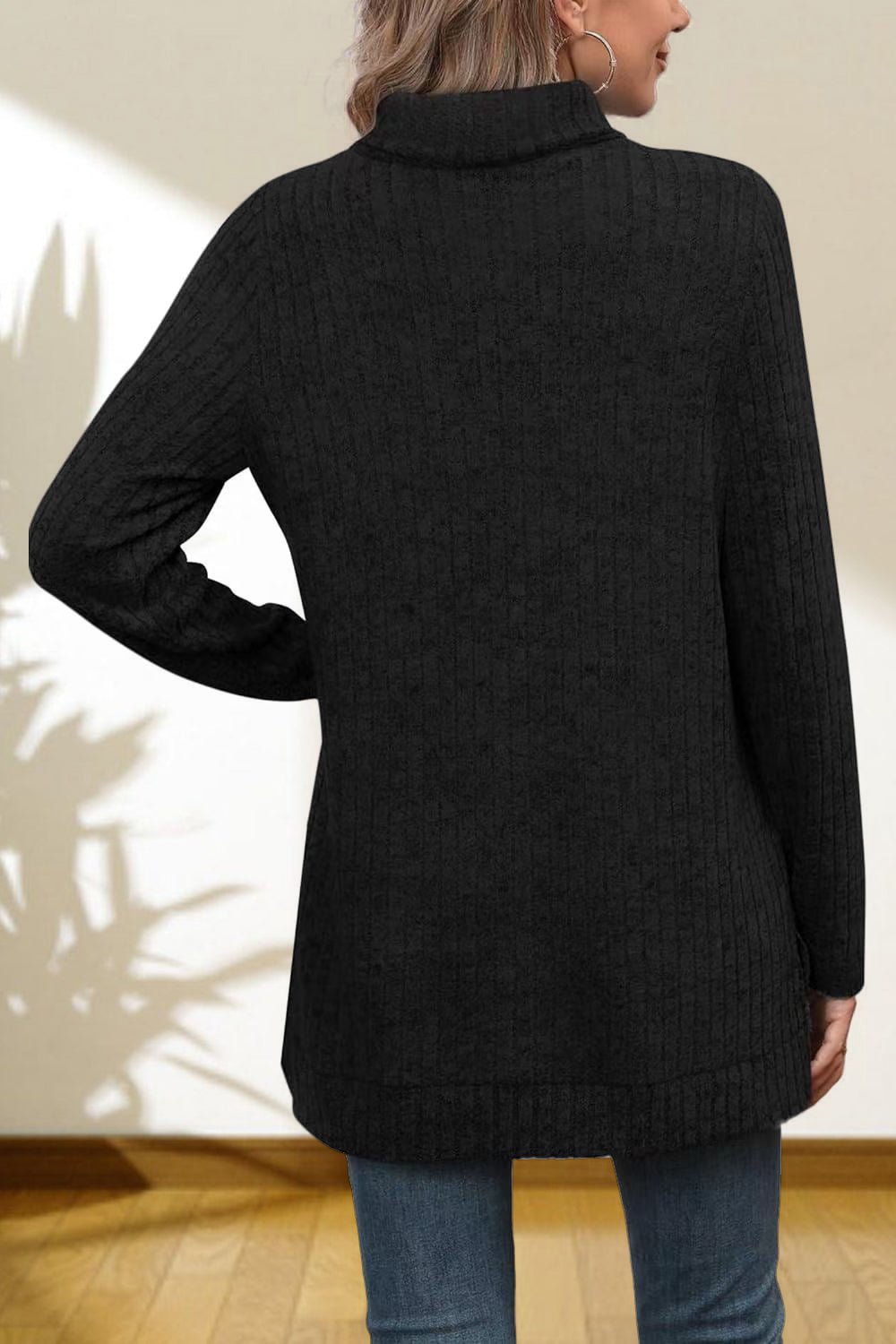 Turtleneck High Low Top - Eaira