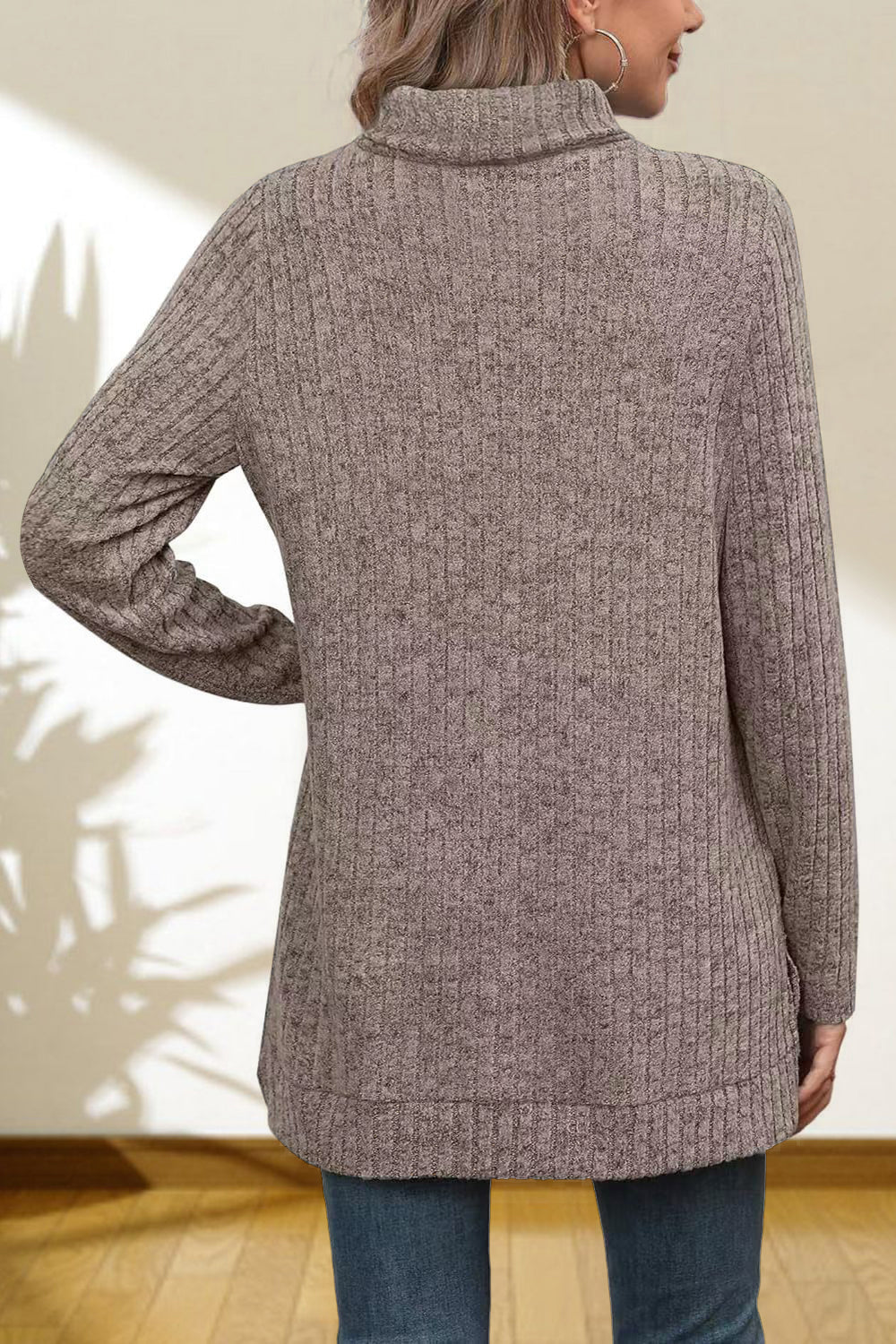 Turtleneck High Low Top - Eaira
