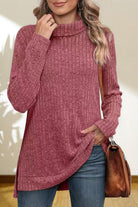 Turtleneck High Low Top - Eaira