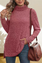 Turtleneck High Low Top - Eaira